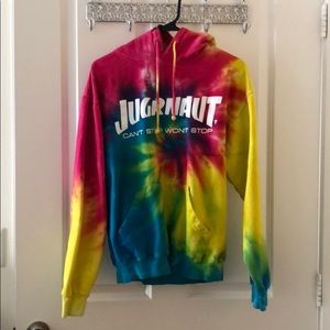 Jugrnaut tie dye hoodie sweater sweatshirt